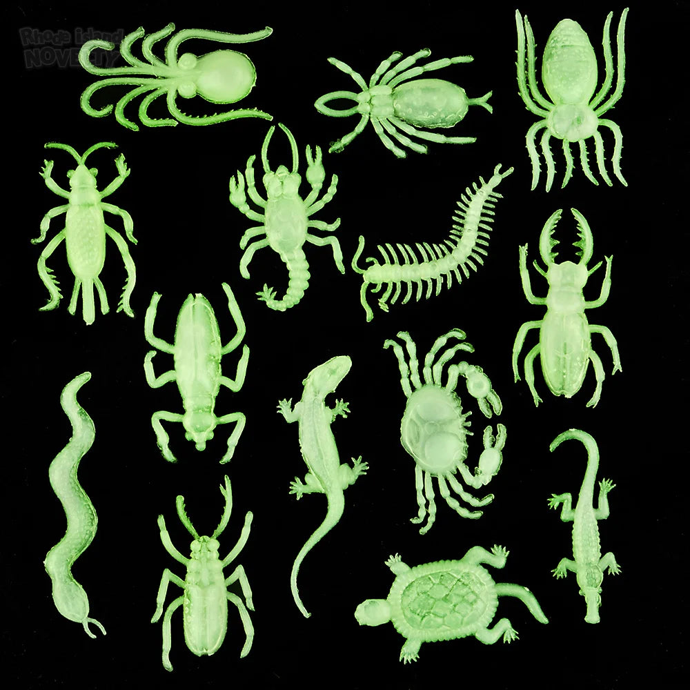 2.5" Glow in Dark Insects & Reptiles