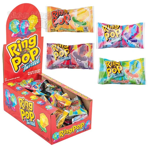 Ring Pop Twisted Candy - 24ct.