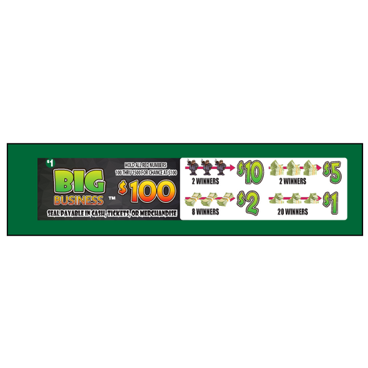 BIG BUSINESS PULL TAB 250 TICKETS