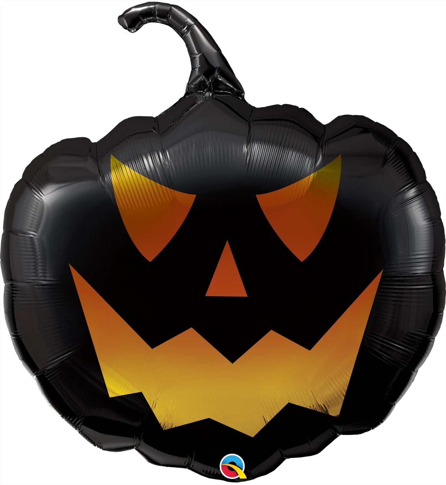 35" Black Jack-o'-Lantern Halloween Mylar Balloon