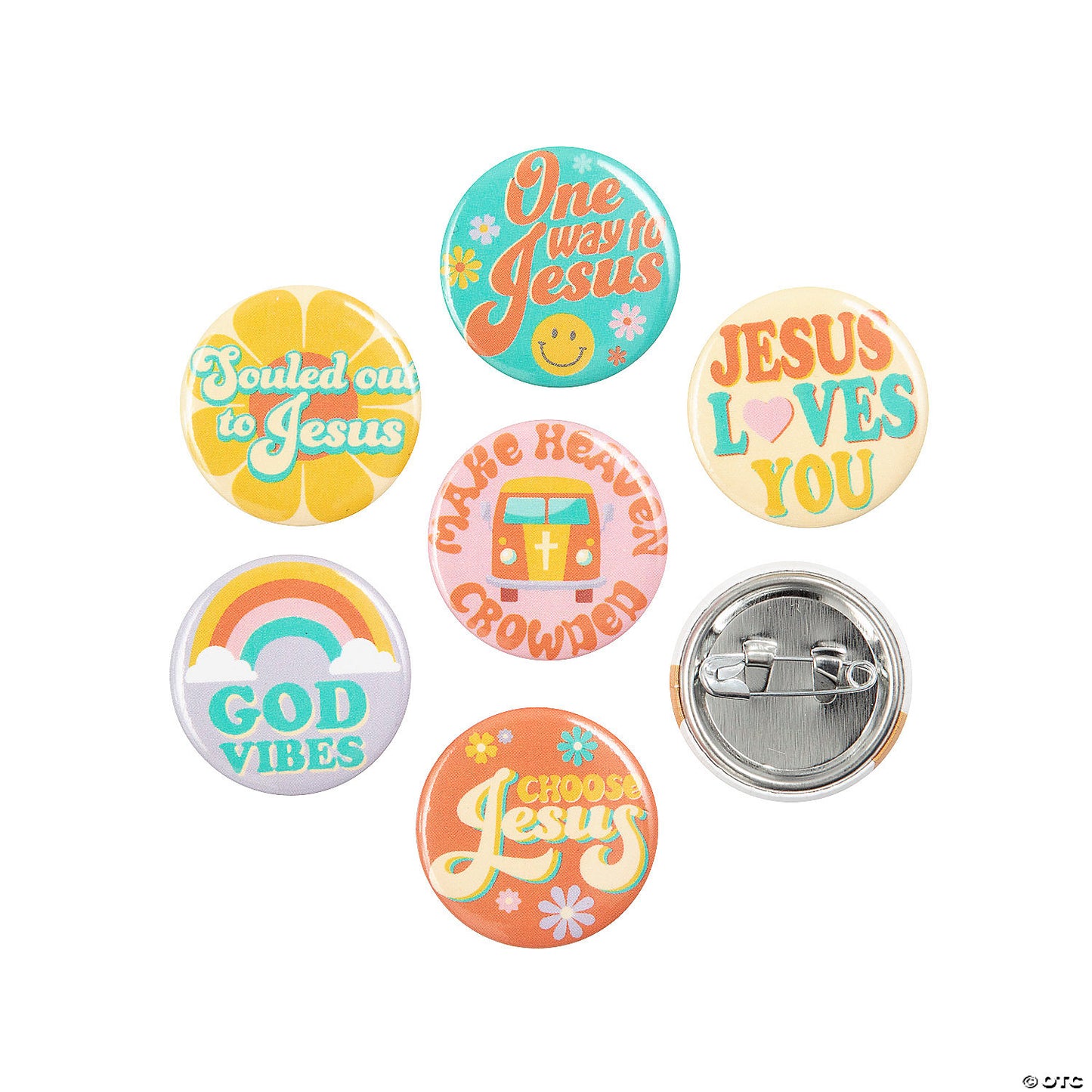 Retro Faith Mini Buttons