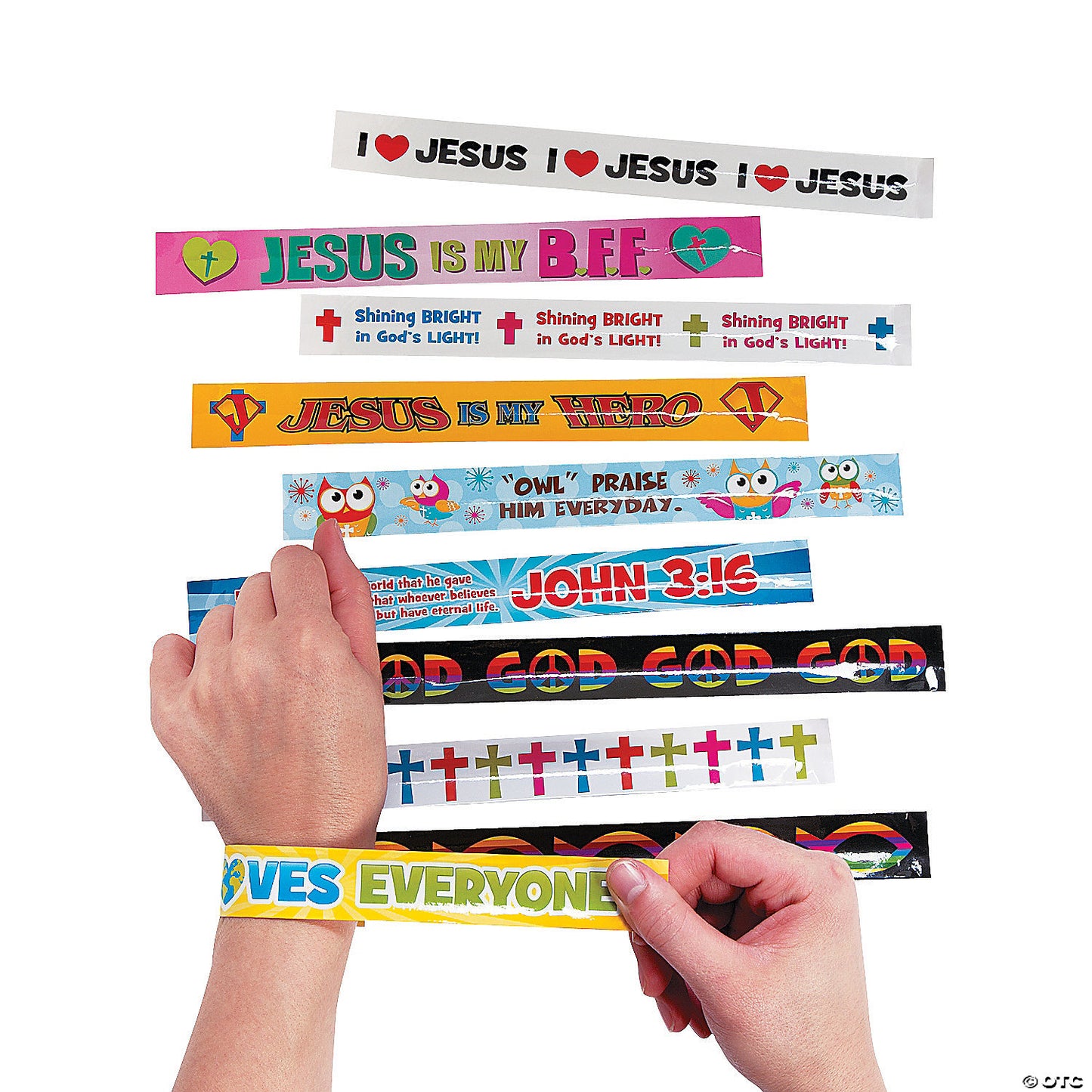 Religious Slap Bracelet Assortment