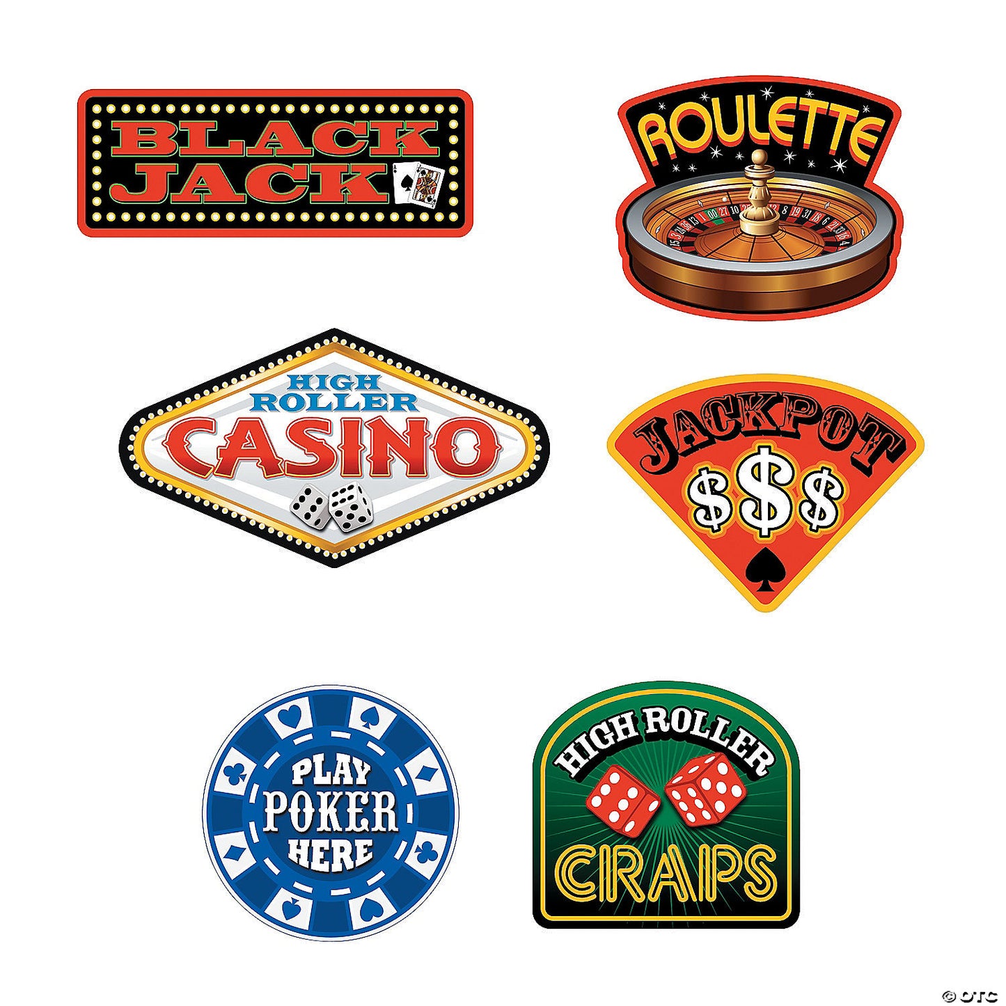 Casino Sign Cutouts