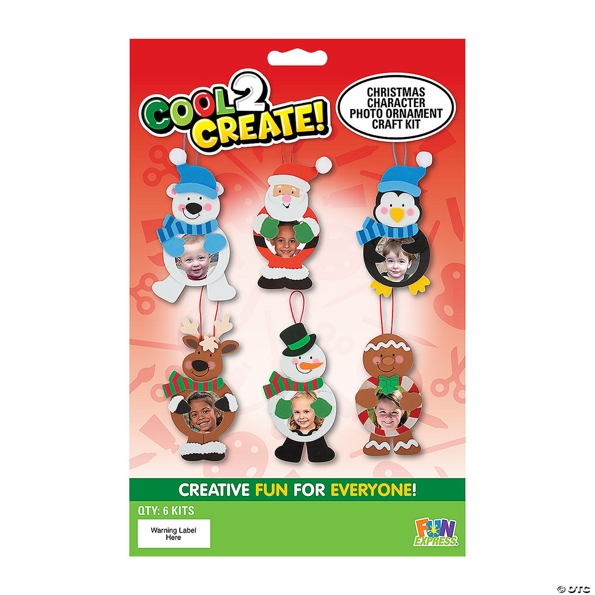 Christmas Characters Picture Frame Ornament Craft Kit HornerNovelty