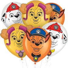 Paw Patrol Latex Character Balloon Kit 6ct