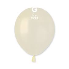 Ivory Metallic Gemar Latex Balloons- #058