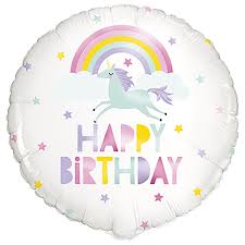 18" General Birthday Helium Filled Mylar Balloon