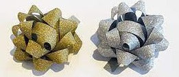Gold & Silver Diamond Star Bows