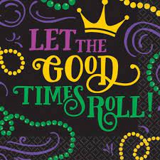 Mardi Gras Luncheon Napkins