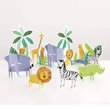 Safari Animal Table Decorations