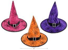 Spider Web Witch Hat with Buckle - Child Size