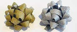 Gold & Silver Diamond Star Bows