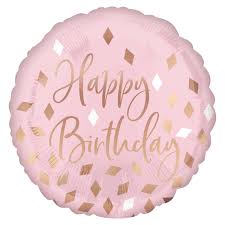 18" General Birthday Helium Filled Mylar Balloon