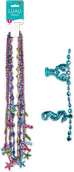 Luau Sea Creature Beaded Necklaces - 6ct.