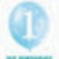Blue First Birthday Latex Balloons - 5ct.