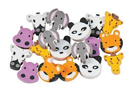Mini Zoo Animal Erasers