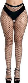 Black XL Fishnet Tights