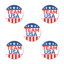 Team U.S.A. Party Buttons - 5ct.