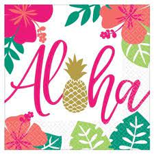 Luau You Had Me At Aloha Luncheon Napkins
