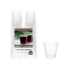 1.5oz. Clear Shot Glasses - 50ct.