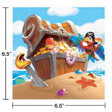 Pirate Treasure Luncheon Napkins
