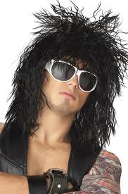 Black Rockin' Dude Adult Wig