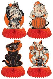 Vintage Halloween Centerpieces - 4ct.