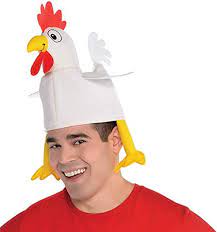White Chicken Hat