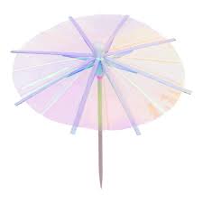 Iridescent Drink Umbrellas - 25ct.