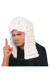 Judge Adult White Wig