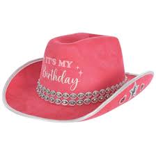 "It's My Birthday" Pink Cowboy Hat