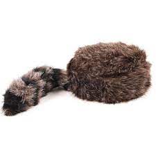 Fake Coonskin Tail Cap