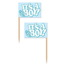 It's A Boy Party Picks - 50ct.