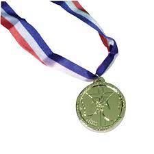 Religious Gold Medal w/Ribbon