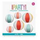 Beach Ball Paper Lanterns - 6ct.