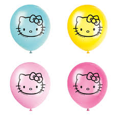 Hello Kitty Latex Balloons