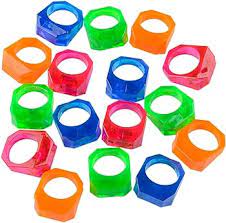 Plastic Crystal Rings