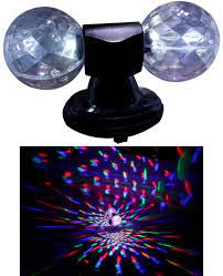 LED Twin Crystal Disco Balls