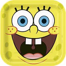 SpongeBob 9" Square Paper Plates - 8ct.