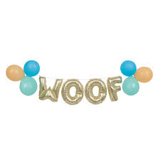 Woof Balloon Banner Kit - 11pcs.