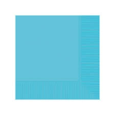 Caribbean Blue Beverage Napkins - 40ct.