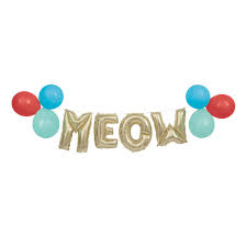 Meow Balloon Banner Kit - 11pcs.