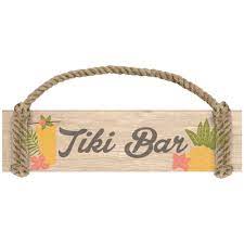 Wooden Tiki Bar Sign