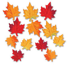 Fabric Autumn Leaves - 12ct.