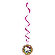 Hello Kitty Hanging Spirals