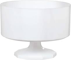 Small White Plastic Trifle Bowl