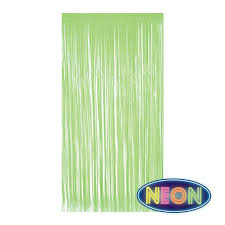 Neon Lime Green Doorway Curtain