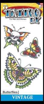 Vintage Butterflies Tattoos FX