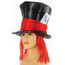 Mad Hatter Hat with Hair