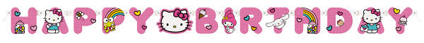 Hello Kitty And Friends Happy Birthday Banner